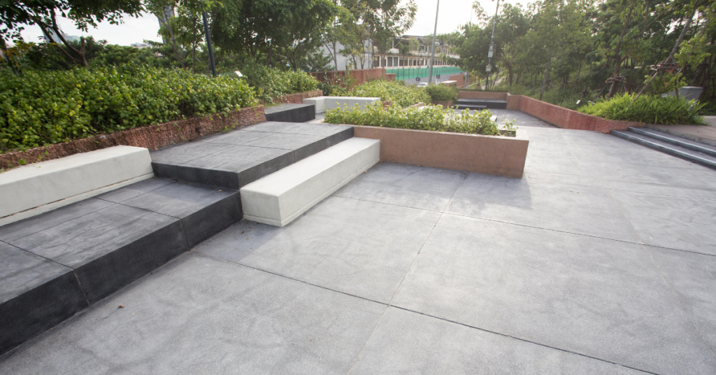 concrete patio