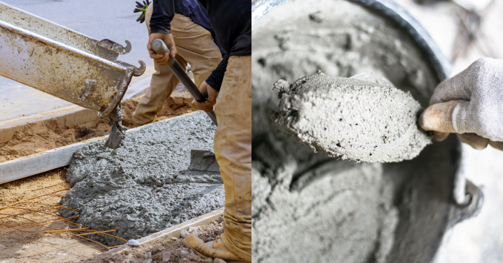 concrete vs cement